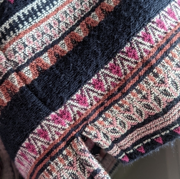 Loft Boho Cotton Tapestry Striped Shorts 14 - Picture 3 of 11